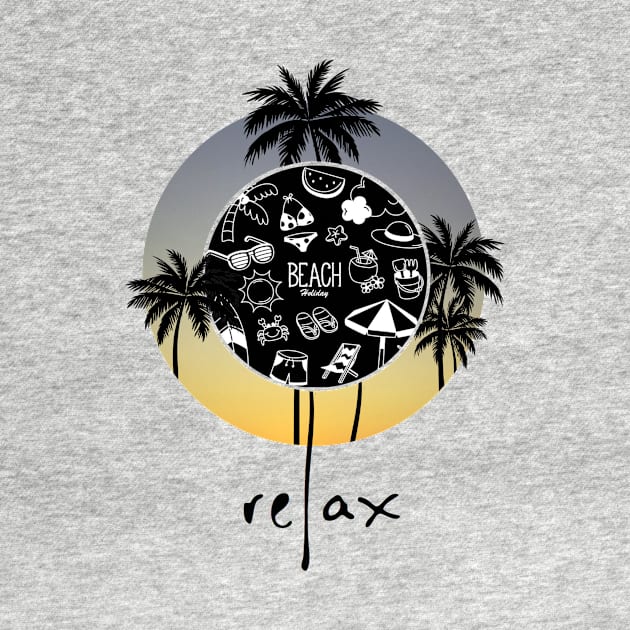 Relax in the beach by DesignersMerch